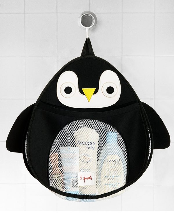 Colgador para accesorios y juguetes de baño pingüino 3Sprouts