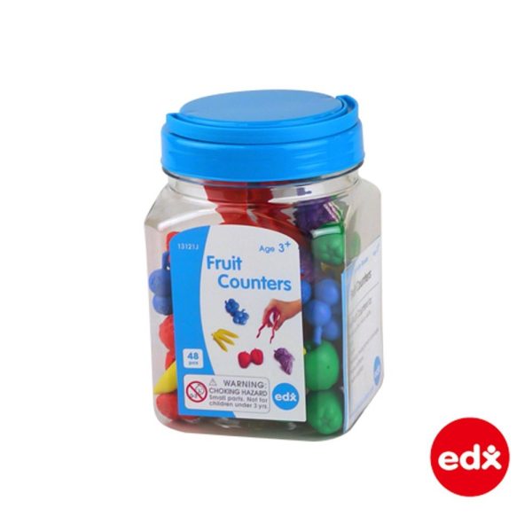 Set de 48 frutas de colores para contar y clasificar