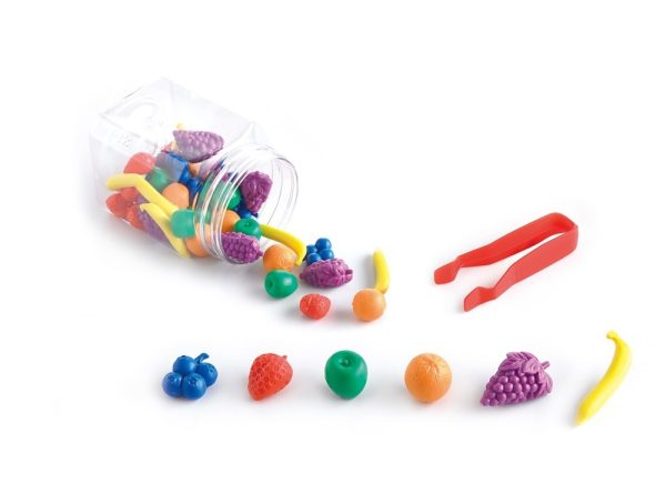 Set de 48 frutas de colores para contar y clasificar