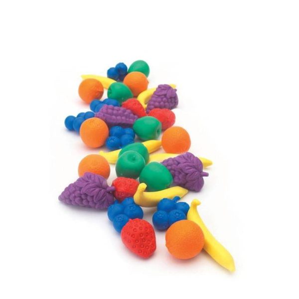 Set de 48 frutas de colores para contar y clasificar