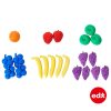 Set de 48 frutas de colores para contar y clasificar
