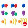 Set de 48 frutas de colores para contar y clasificar
