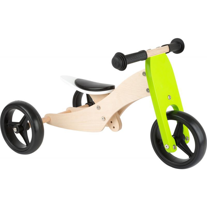 Triciclo de madera transformable en bici
