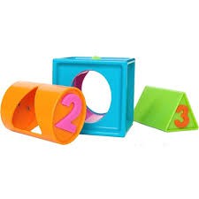 Cubos encajables smarty cubes 1 2 3 de Fat Brain
