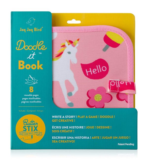 Libro pizarra unicornios