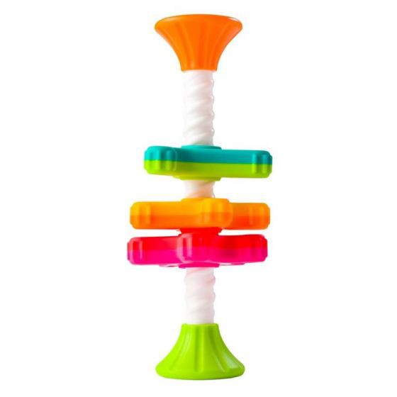 Juguete de enroscar y apilar mini spinny de Fat Brain