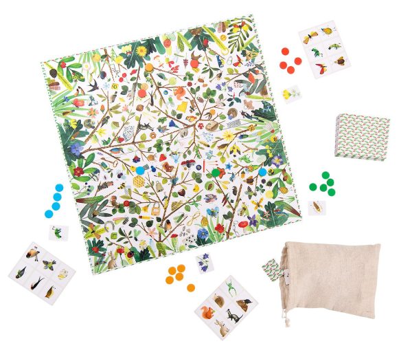 Juego de mesa y observación los tesoros del jardín de Moulin