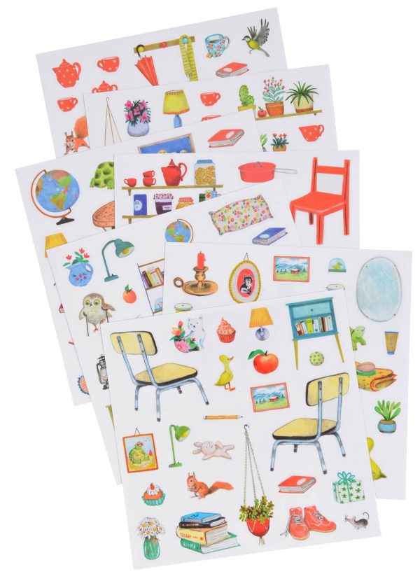 Cuaderno para colorear con pegatinas La Gran Familia
