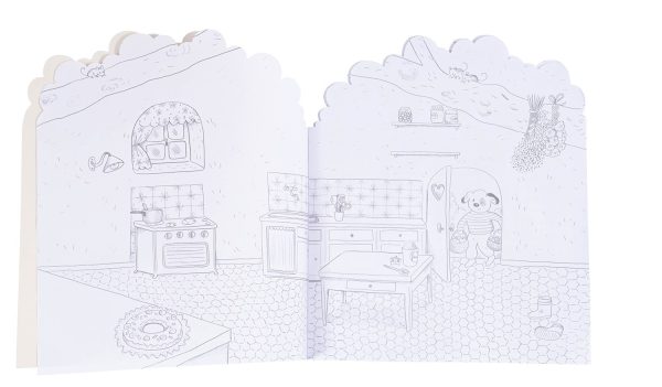 Cuaderno para colorear con pegatinas La Gran Familia