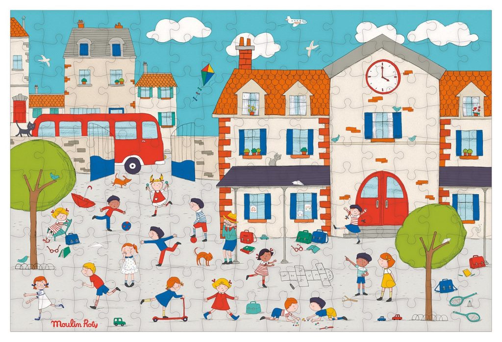 Puzzle 150 piezas en el recreo
