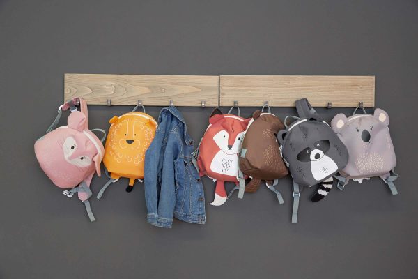 Mochila personalizable para guardería animales chinchilla Lassig
