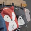 Mochila personalizable para guardería animales mapache Lassig