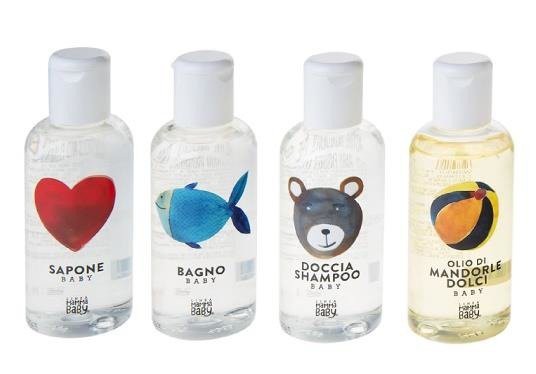 Estuche de viaje para bebés 4x100ml Mammababy