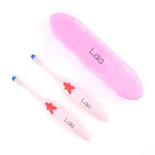Pack 2 cepillos de dientes infantil personalizado