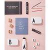 Message board A4 gris: Design Letters