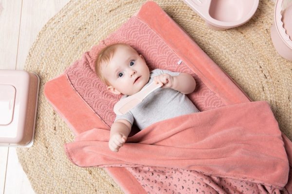 Funda Colchón Swan (salmón) para cambiador Fabulous bébé-jou