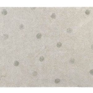 Alfombra Lavable Hippy Dots Natural Olive Lorena Canals