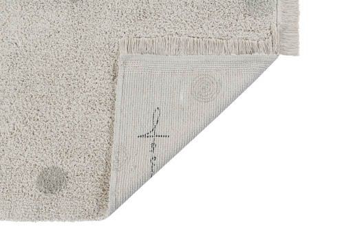 Alfombra Lavable Hippy Dots Natural Olive Lorena Canals