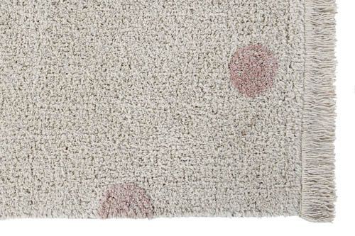 Alfombra Lavable Hippy Dots Natural Vintage Nude Lorena Canals