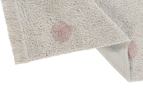 Alfombra Lavable Hippy Dots Natural Vintage Nude Lorena Canals