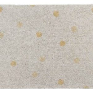 Alfombra Lavable Hippy Dots Natural Honey Lorena Canals