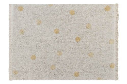 Alfombra Lavable Hippy Dots Natural Honey Lorena Canals