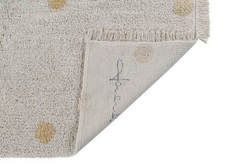 Alfombra Lavable Hippy Dots Natural Honey Lorena Canals