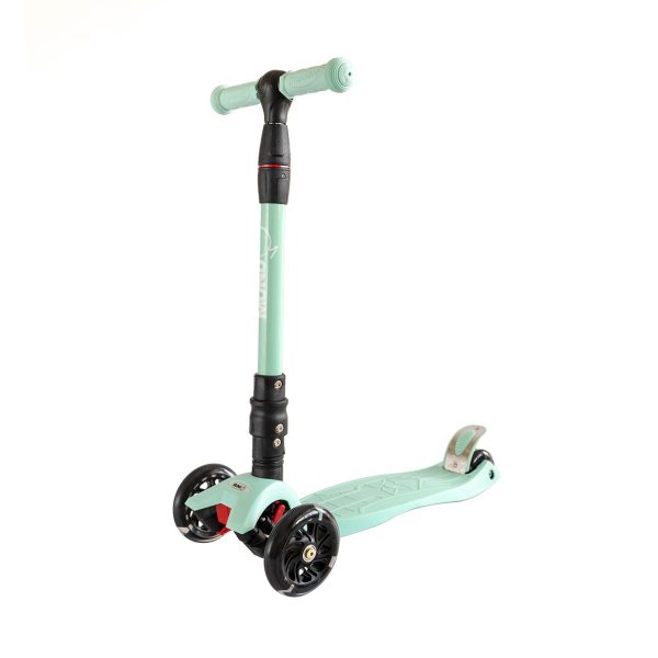 Patinete 3 ruedas ajustable con luces led color mint Mundo Petit