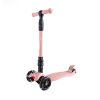 Patinete 3 ruedas ajustable con luces led color rosa Mundo Petit