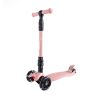 Patinete 3 ruedas ajustable con luces led color rosa Mundo Petit