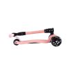 Patinete 3 ruedas ajustable con luces led color rosa Mundo Petit