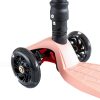 Patinete 3 ruedas ajustable con luces led color rosa Mundo Petit