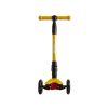 Patinete 3 ruedas ajustable con luces led color amarillo Mundo Petit