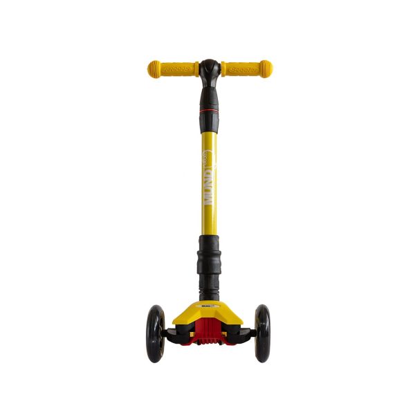 Patinete 3 ruedas ajustable con luces led color amarillo Mundo Petit
