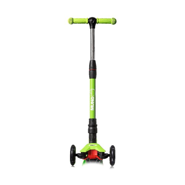 Patinete 3 ruedas ajustable con luces led color verde Mundo Petit