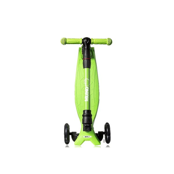 Patinete 3 ruedas ajustable con luces led color verde Mundo Petit