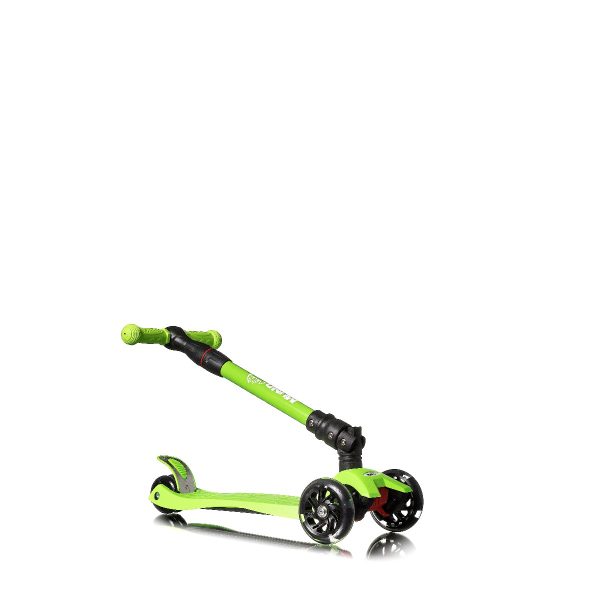 Patinete 3 ruedas ajustable con luces led color verde Mundo Petit