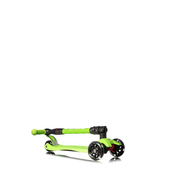 Patinete 3 ruedas ajustable con luces led color verde Mundo Petit