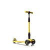 Patinete 3 ruedas ajustable con luces led color amarillo Mundo Petit