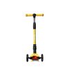 Patinete 3 ruedas ajustable con luces led color amarillo Mundo Petit