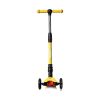 Patinete 3 ruedas ajustable con luces led color amarillo Mundo Petit