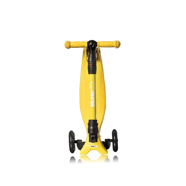 Patinete 3 ruedas ajustable con luces led color amarillo Mundo Petit