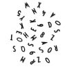 Message board A4 gris: Design Letters