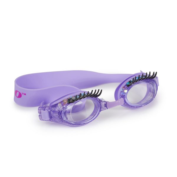 Gafas de natación pestañas lila