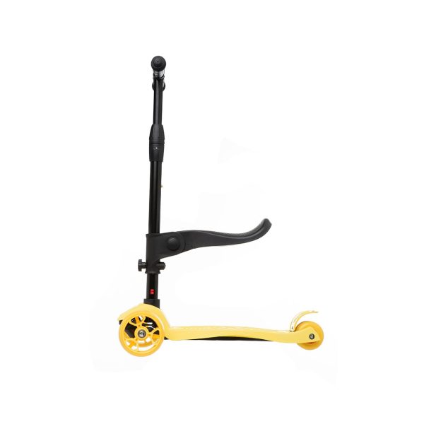 Patinete evolutivo 2 en 1 con asiento amarillo Mundo Petit