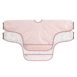 Pack de 2 Baberos con mangas chinchilla Lassig