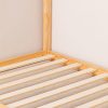 Cama Montessori tipo casita color natural 90 x 190 cm.