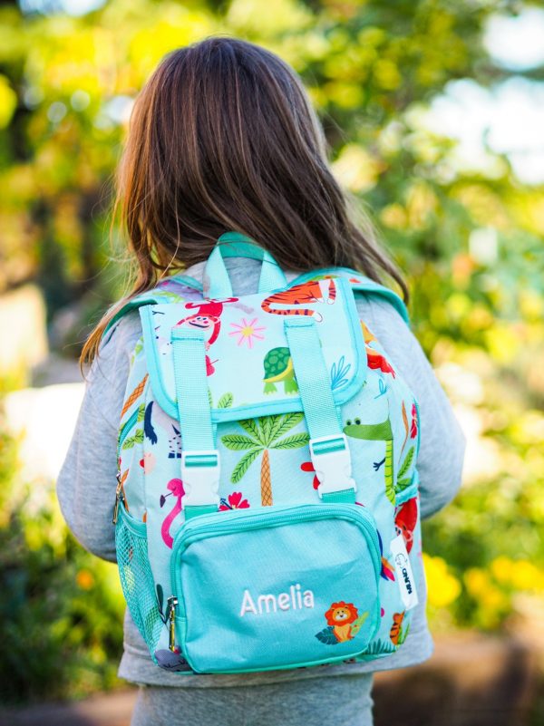 Mochila personalizable Safari kawaii mint Mundo Petit