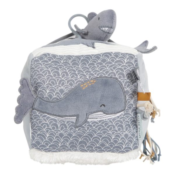 Cubo blandito de actividades para bebé azul Little Dutch