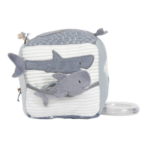 Cubo blandito de actividades para bebé azul Little Dutch